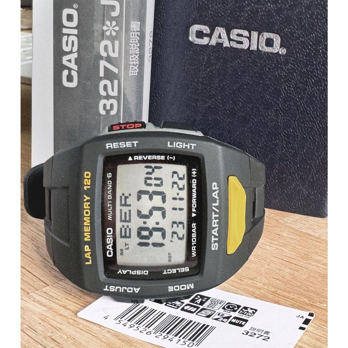 Casio STW-1000-1JF 120 Lap Memory Runner`s Solar Atomic Time Japan Digital Watch
