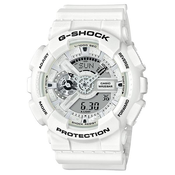 Casio G-shock Analog / Digital White Resin Men`s Watch GA110MW-7A
