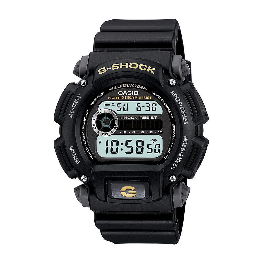 Casio Men`s Calendar Day/date G-shock Watch W/black Case Digital Dial and Res