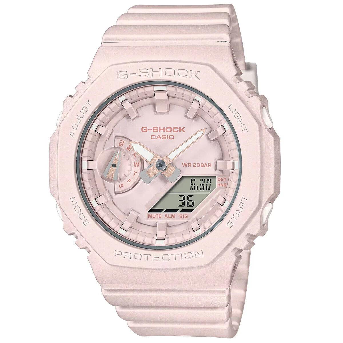 G-shock By Casio Women`s GMAS2100BA4A Beige Analog-digital Watch Pink
