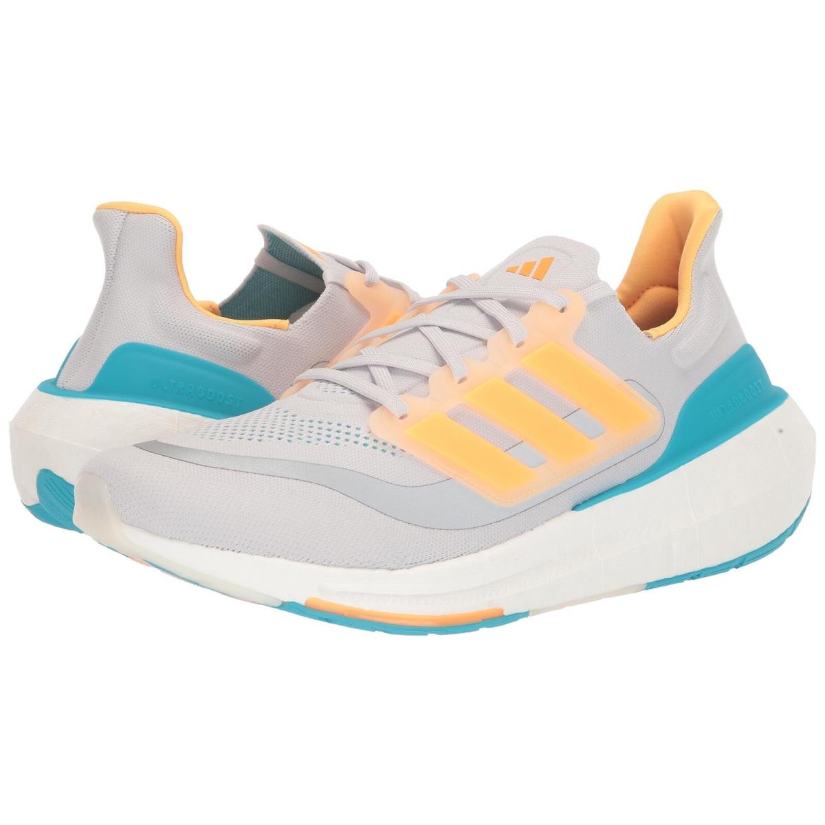 Adidas Men`s Ultraboost Light Running Shoe 6.5US - Dash Grey/Flash Orange/Lucid Cyan