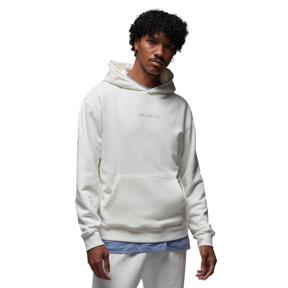 Air Jordan Wordmark Men`s Fleece Hoodie Sail FJ1966-133 - Sail