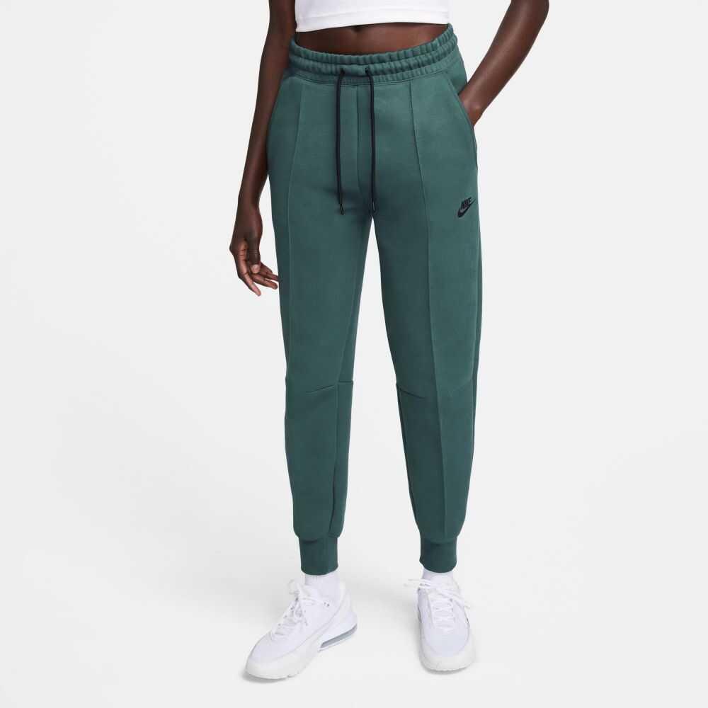 Nike Sportswear Tech Fleece Women`s Mid-rise Jogger Pants Deep Jungle Green