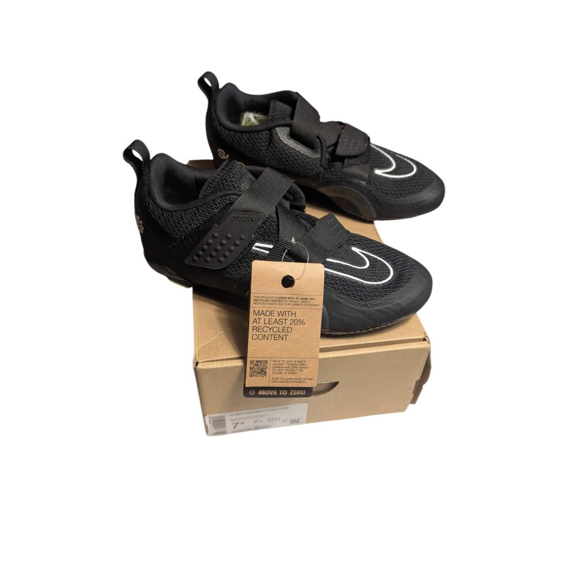 W Nike Superrep Cycle 2 NN Next Nature Black Volt White DH3395-001 Women`s 7.5 - Black