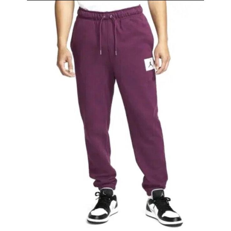 Nike Air Jordan Statement Fleece Sweatpant Maroon DA9812-610 Men s Medium