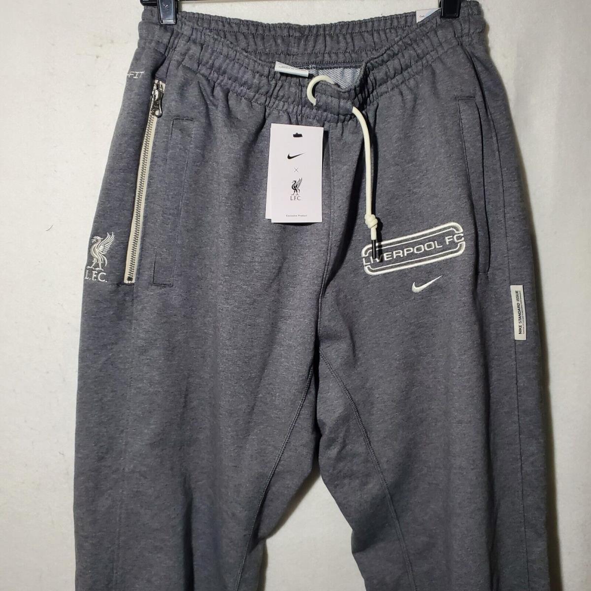 Nike Liverpool FC Sweatpants Men Medium Standard Issue Pants Soccer Jogger Grey 32X29