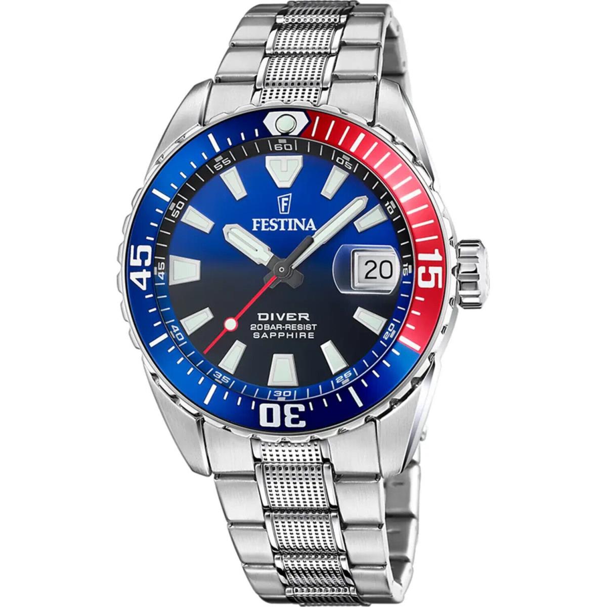 Watch  F20669/4 Multicolor Man 44mm Stainless Steel by Festina
