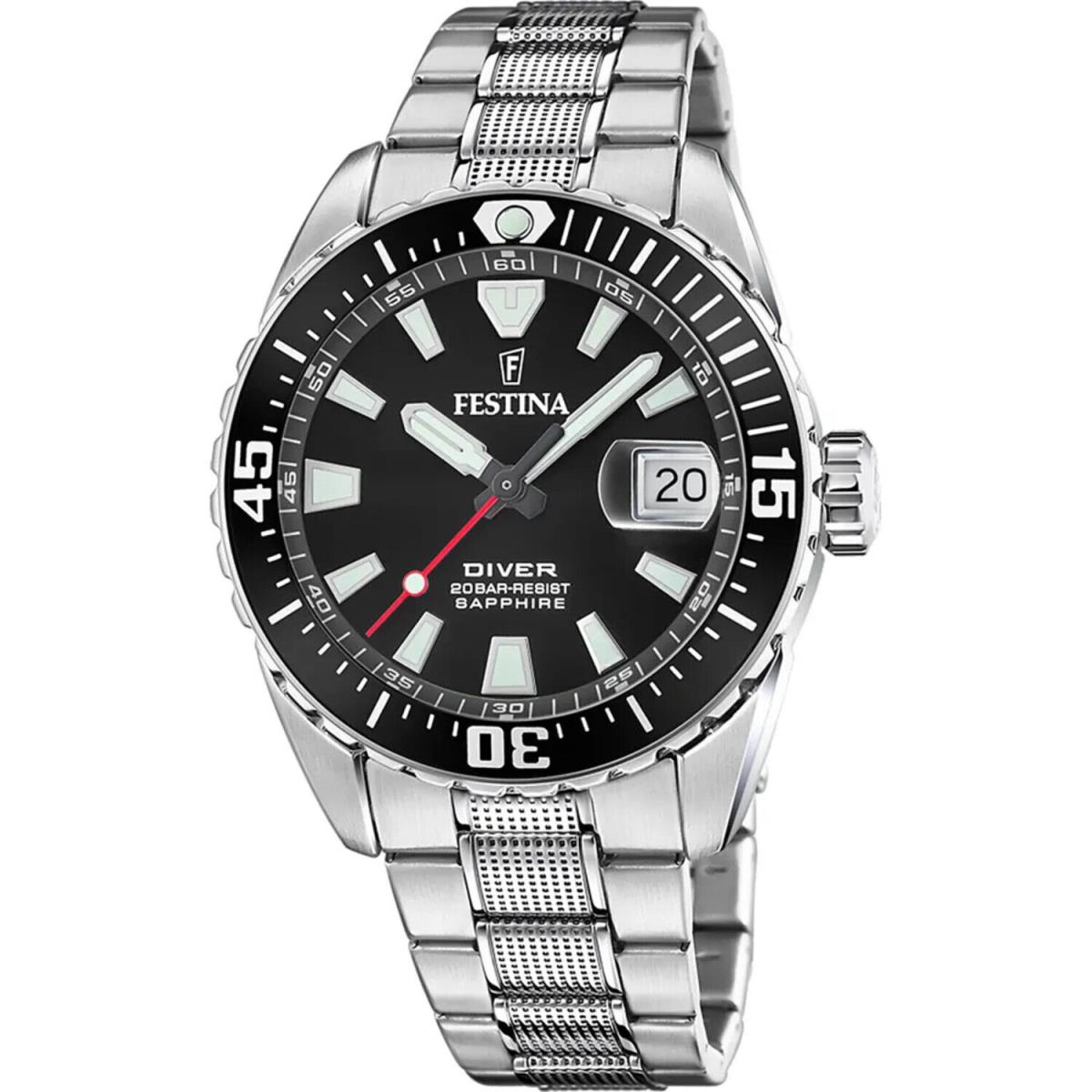 Watch  F20669/3 Negro Man 44mm Stainless Steel by Festina