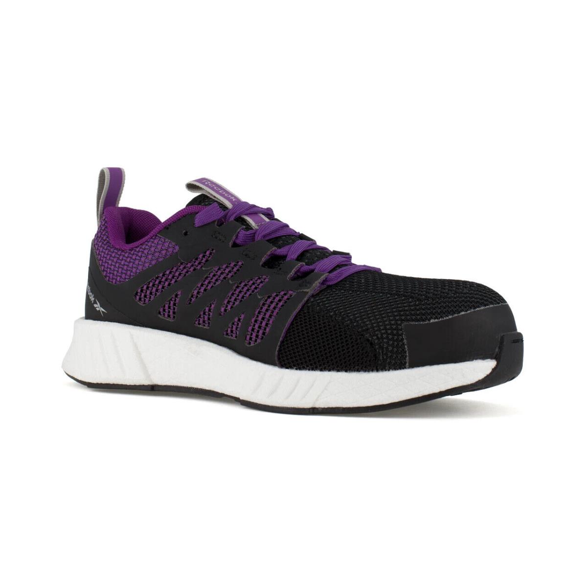 Reebok Fusion Flexweave Work RB315 Sneakers Womens 7.5 Black Purple Shoe ZPO1272