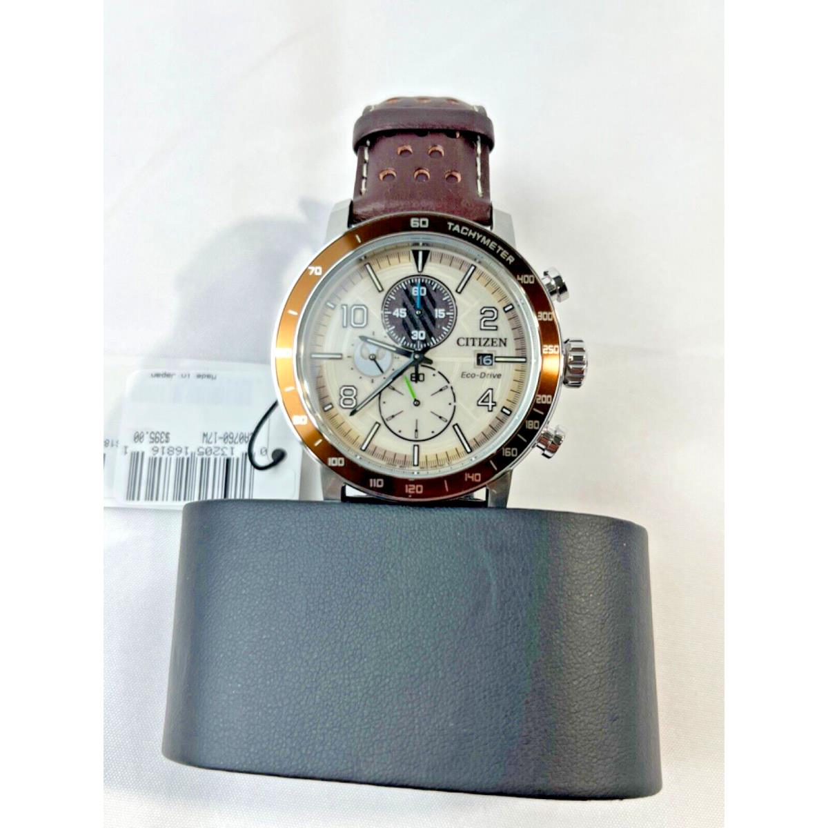 Citizen Men`s Eco-drive Sport Casual Brycen Weekender Chronograph Watch 12/24 H
