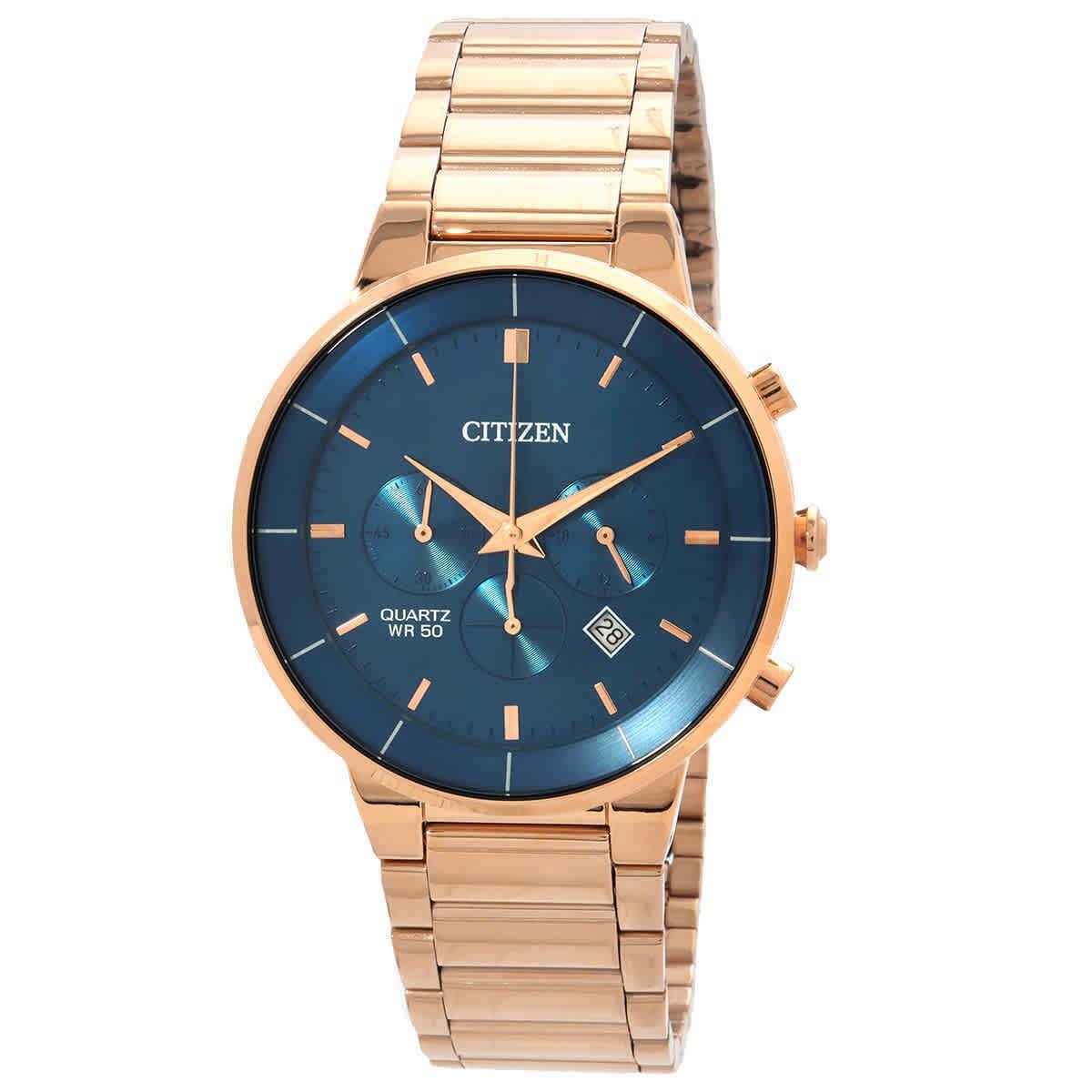 Citizen Chronograph Quartz Blue Dial Men`s Watch AN8223-54L