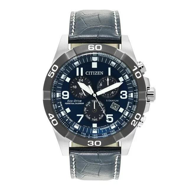 Citizen Men`s Eco-drive Titanium Chronograph Watch BL5558-07L