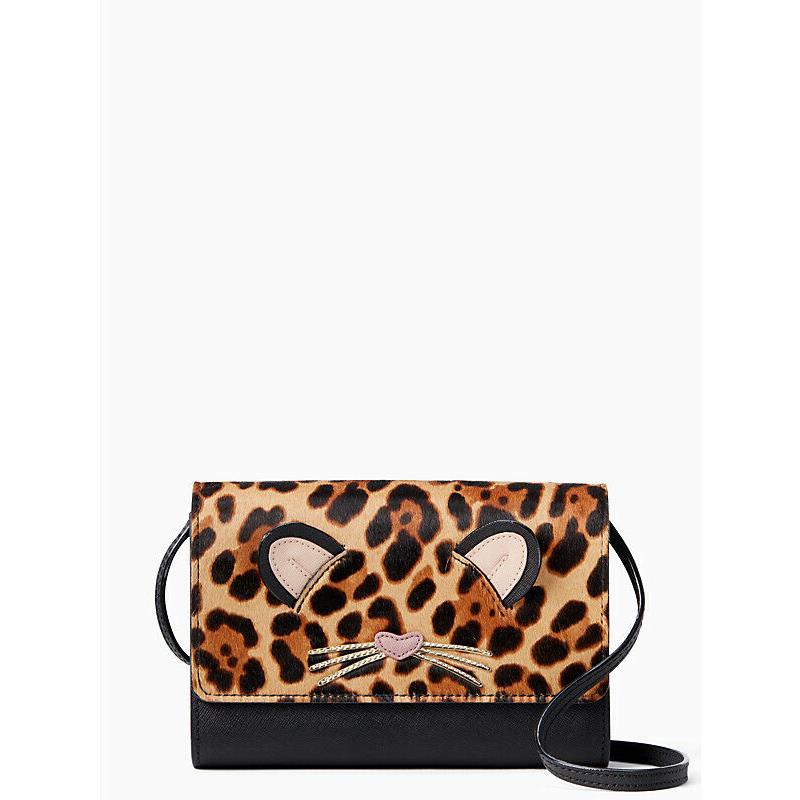 Kate Spade Run Wild Leopard Summer Leather Crossbody Bag Wallet ...