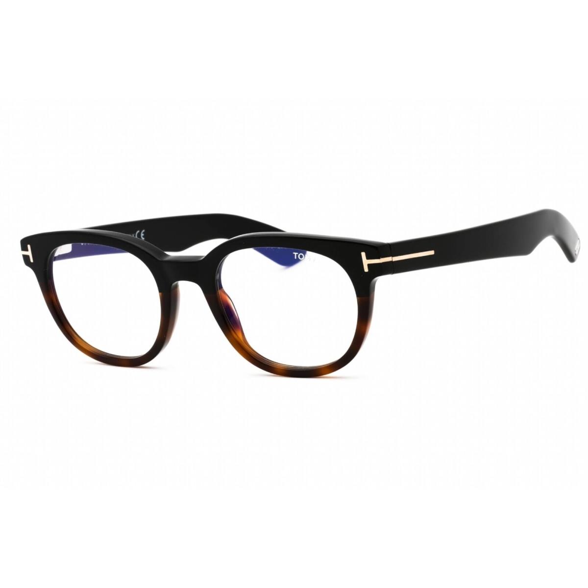 Tom Ford Men`s Eyeglasses Black/other Oval Acetate Full Rim Frame FT5807-B 005