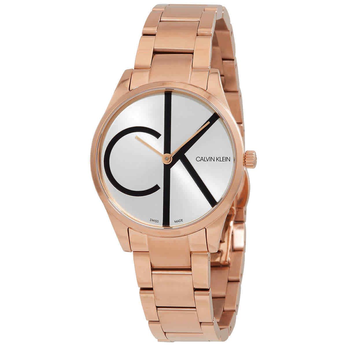 Quartz Silver Dial Ladies Watch K4N23X46 by Calvin Klein
