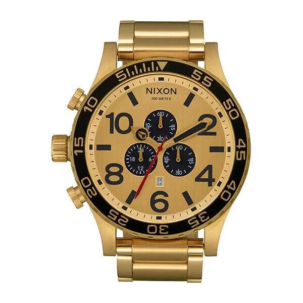 Nixon 51-30 Chronograph Gold 51mm Men`s Watch A0833192