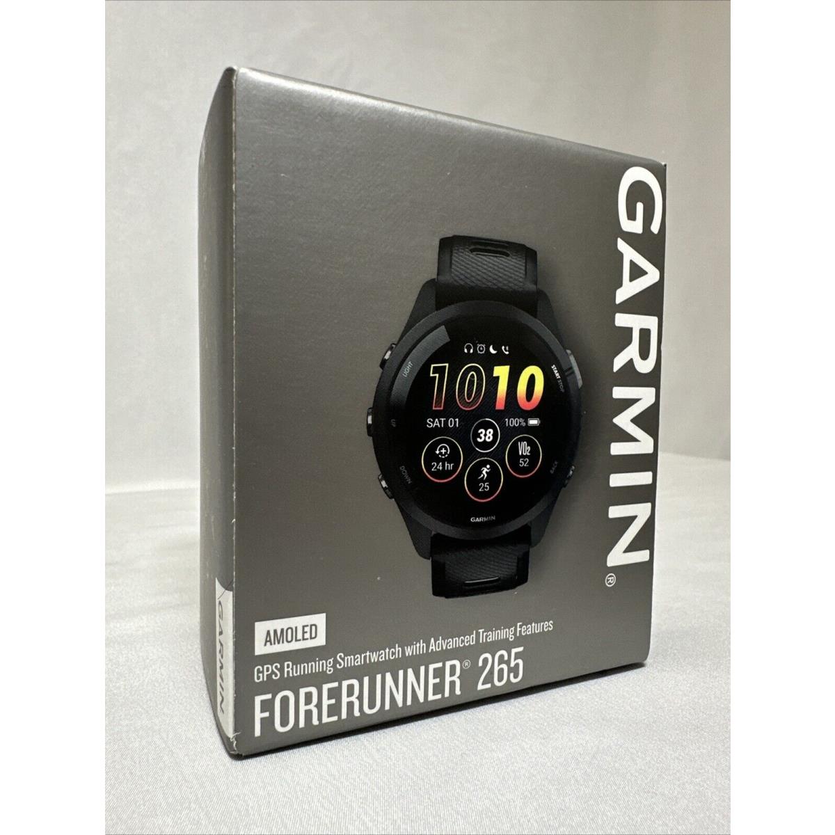 Garmin Forerunner 265 Amoled Gps Smartwatch 010-02810-00 -black