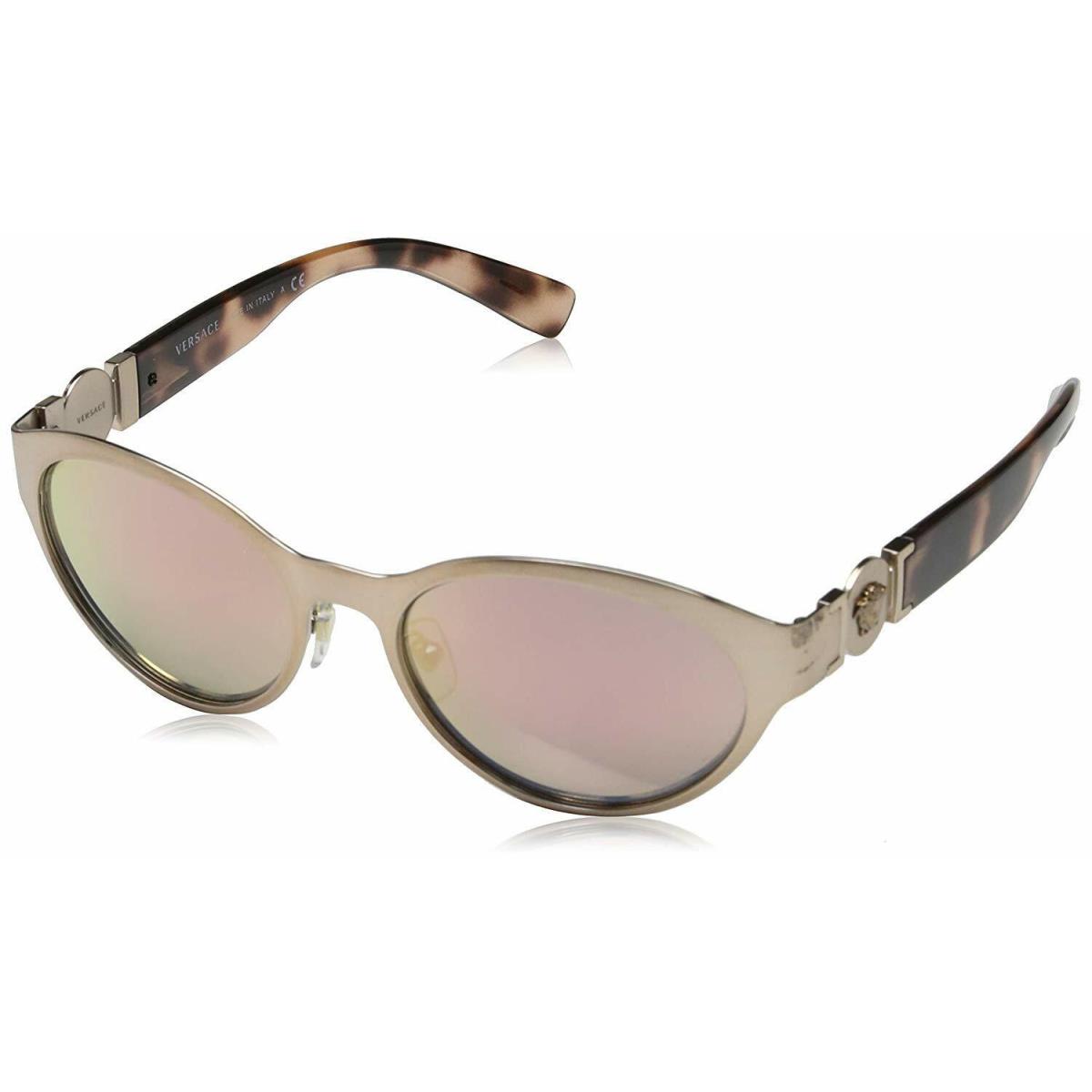 Versace Sunglasses VE2179 1361/4Z 55mm Brushed Copper / Grey Mirror Rose Gold