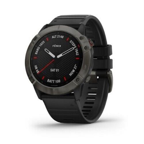 Garmin Fenix 6X Pro Gps Watch Black / Black - Black