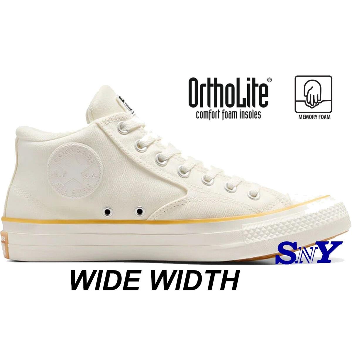 Converse Men`s Chuck Taylor All Star Malden Street Mid-top Shoes Wide Width - White