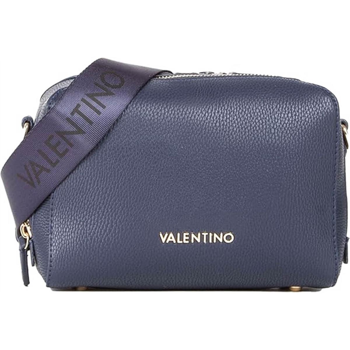 Valentino Pattie Artifcial Pu Logo Splash Guard Crossbody Womens Bag In Blue