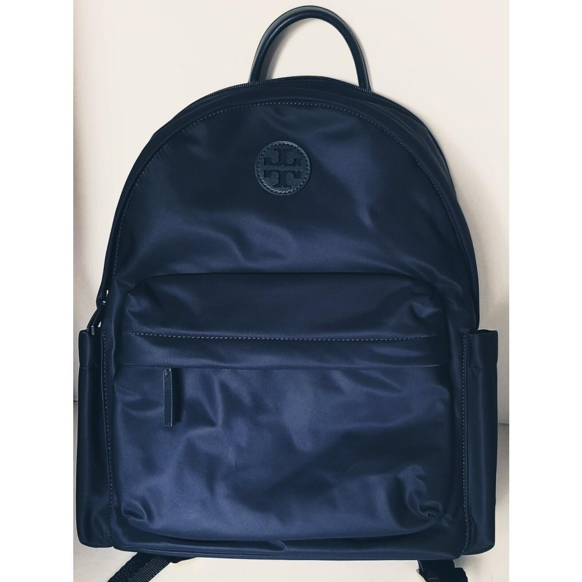 Tory Burch Ella Navy Nylon Backpack/bag 13x10x6 Size OS 88368