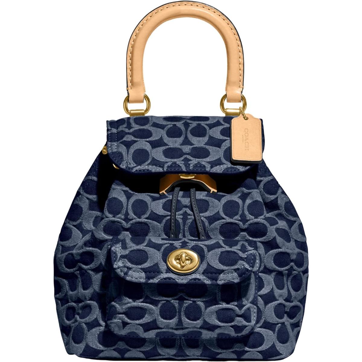 Coach Women`s Riya Backpack Blue One Size