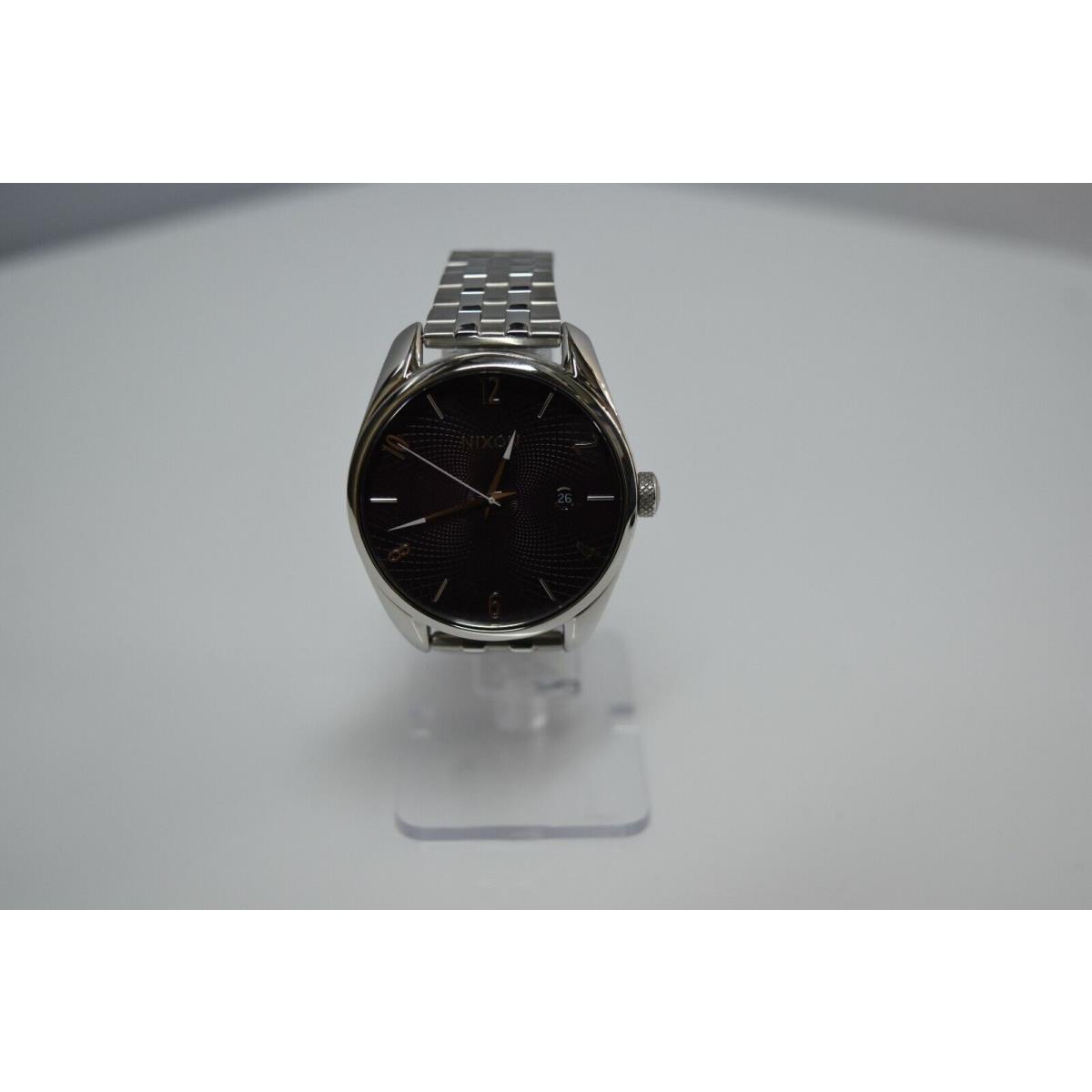 Nixon The Bullet Stainless Steel Plum Dial A418 2157-00 Watch