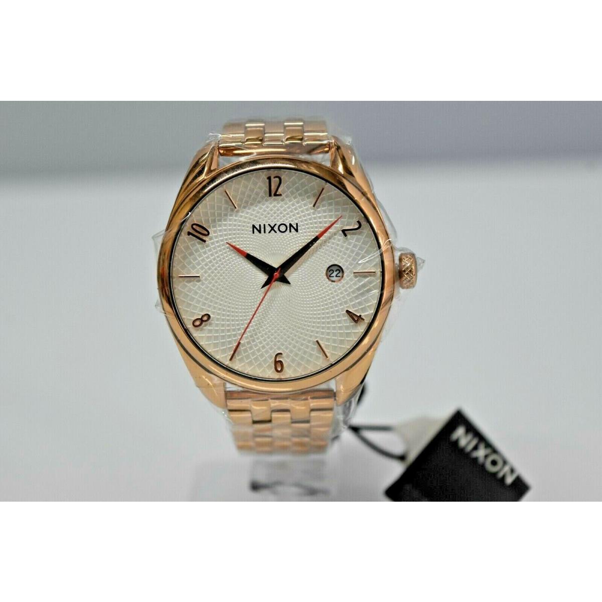 Nixon The Bullet RG SS White Dial A418 2183-00 Watch