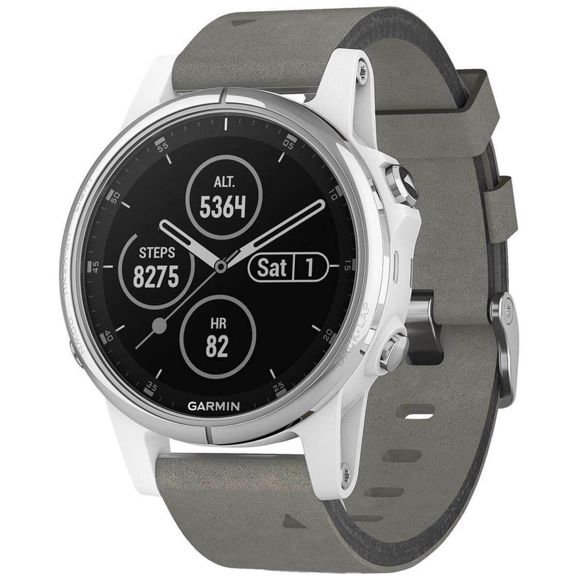 Garmin Unisex Smartwatch f Nix 5S Plus Multisport Gps Grey Strap 010-01987-04