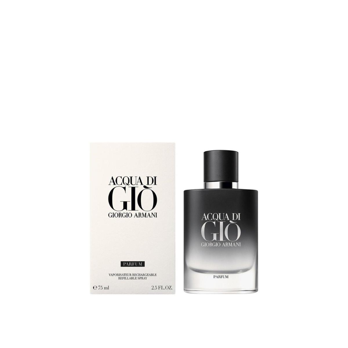 Acqua Di Gio Men Giorgio Armani Parfum Refillable Spray 2.5 Oz 75 Ml For Men