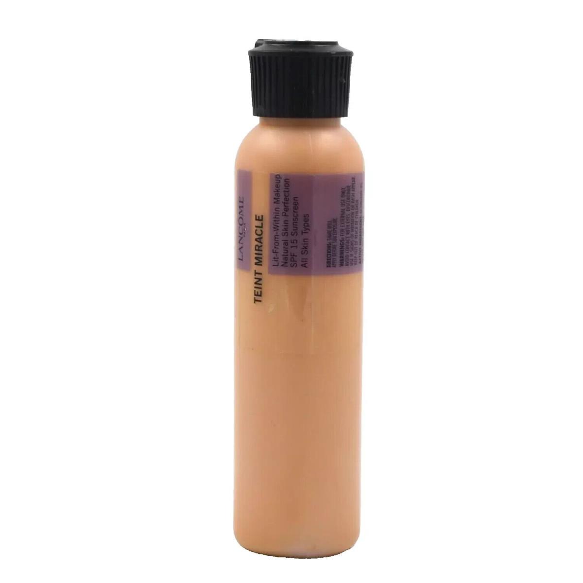 Lancome Teint Miracle Natural Skin Foundation SPF15 Bisque 9 W 3.7oz/110ml Jumbo