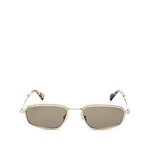 Jimmy Choo Gal/s 0J5GK1 Gold with Glitter/gold Mirror 53mm Sunglasses DA