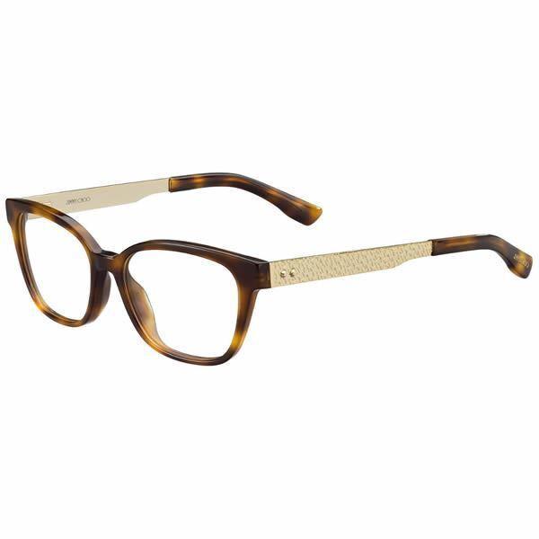 Jimmy Choo JC160 Bhz Women Eyewear Optical Frame Havana Square