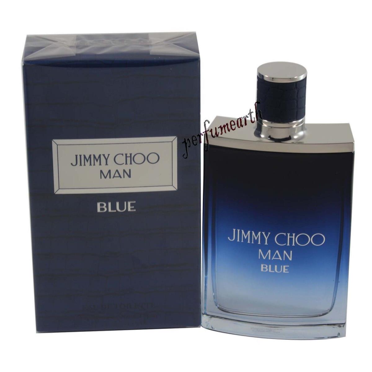 Jimmy Choo Man Blue By Jimmy Choo 3.4/3.3 Oz. Edt Spray For Men