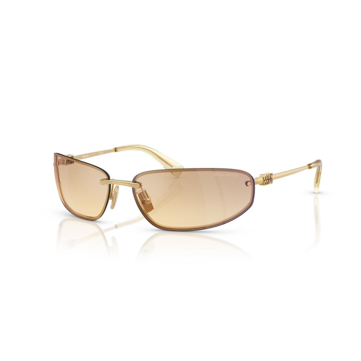 Miu Miu MU A50S Gold/yellow Gradient Silver 5AK7R1 Sunglasses