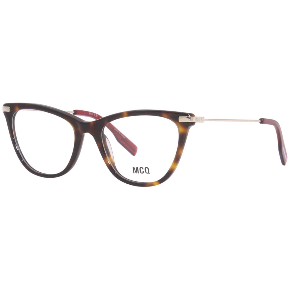 Alexander Mcqueen No-0 MQ0339O 006 Eyeglasses Women`s Havana/gold Full Rim 52mm