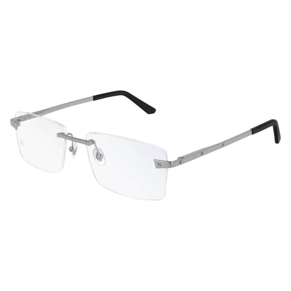 CT0167o-005 Frame Silver Silver Eyeglasses by Cartier