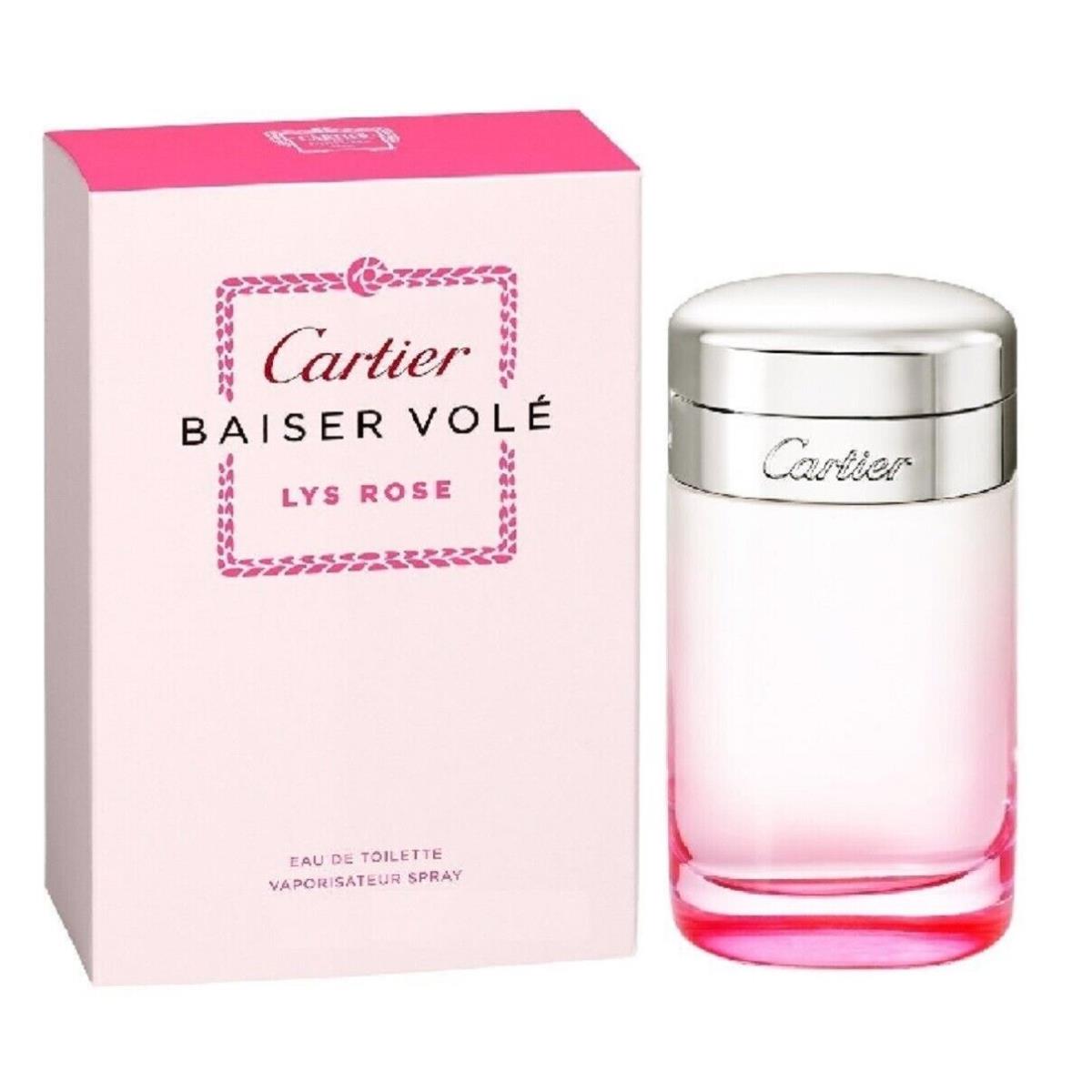 Baiser Vole Lys Rose  3.3 oz / 100 ml Edt Women Perfume Spray by Cartier