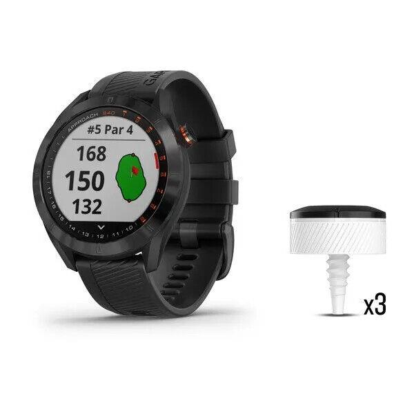 Garmin 010-02140-03 Approach S40 CT10 Bundle Black Stainless Steel W/black Ba