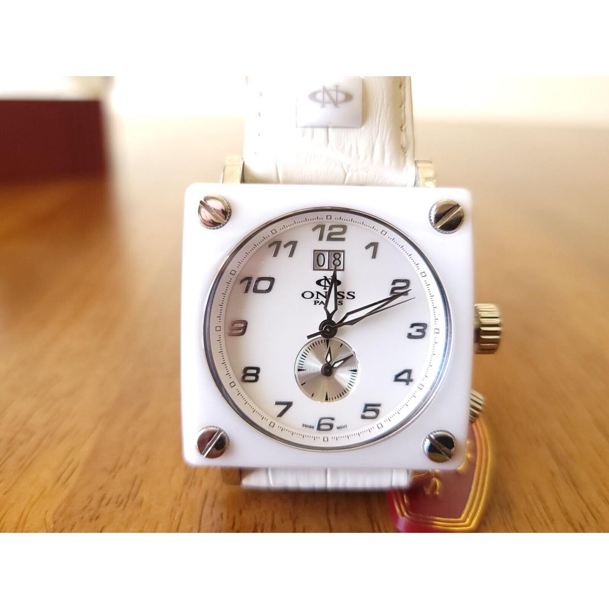 ON687-M Square Ceramic Sapphire Crystal Swiss Mvmt. Battery 43mm by Oniss