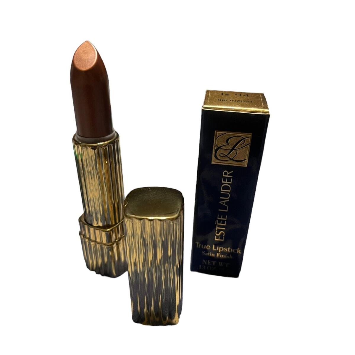 Est e Lauder Gold Case True Lipstick Ts 94 Bronzino Mega Rare Full Size Retired
