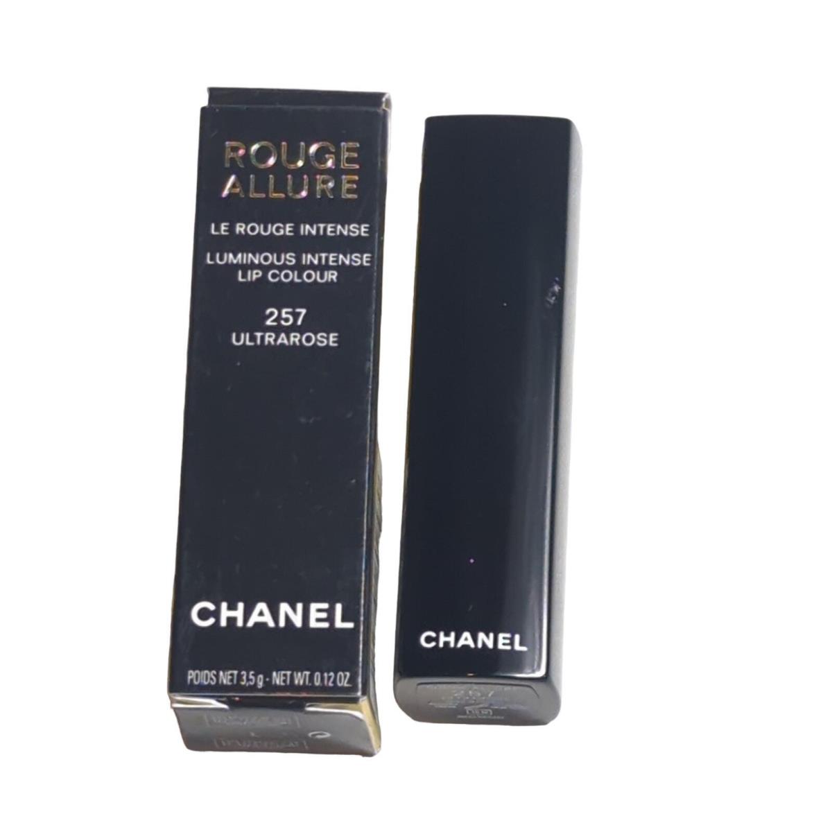 Chanel Rouge Allure Ultrarose 257 Luminous Intense Lip Color Lipstick .12oz