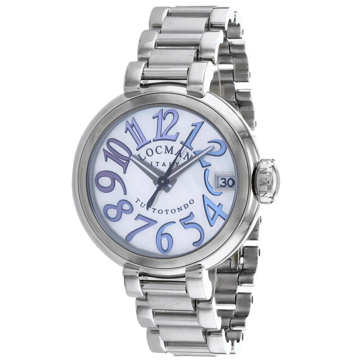 Locman Men`s Classic Mop Dial Watch - 350BMOPBLVT