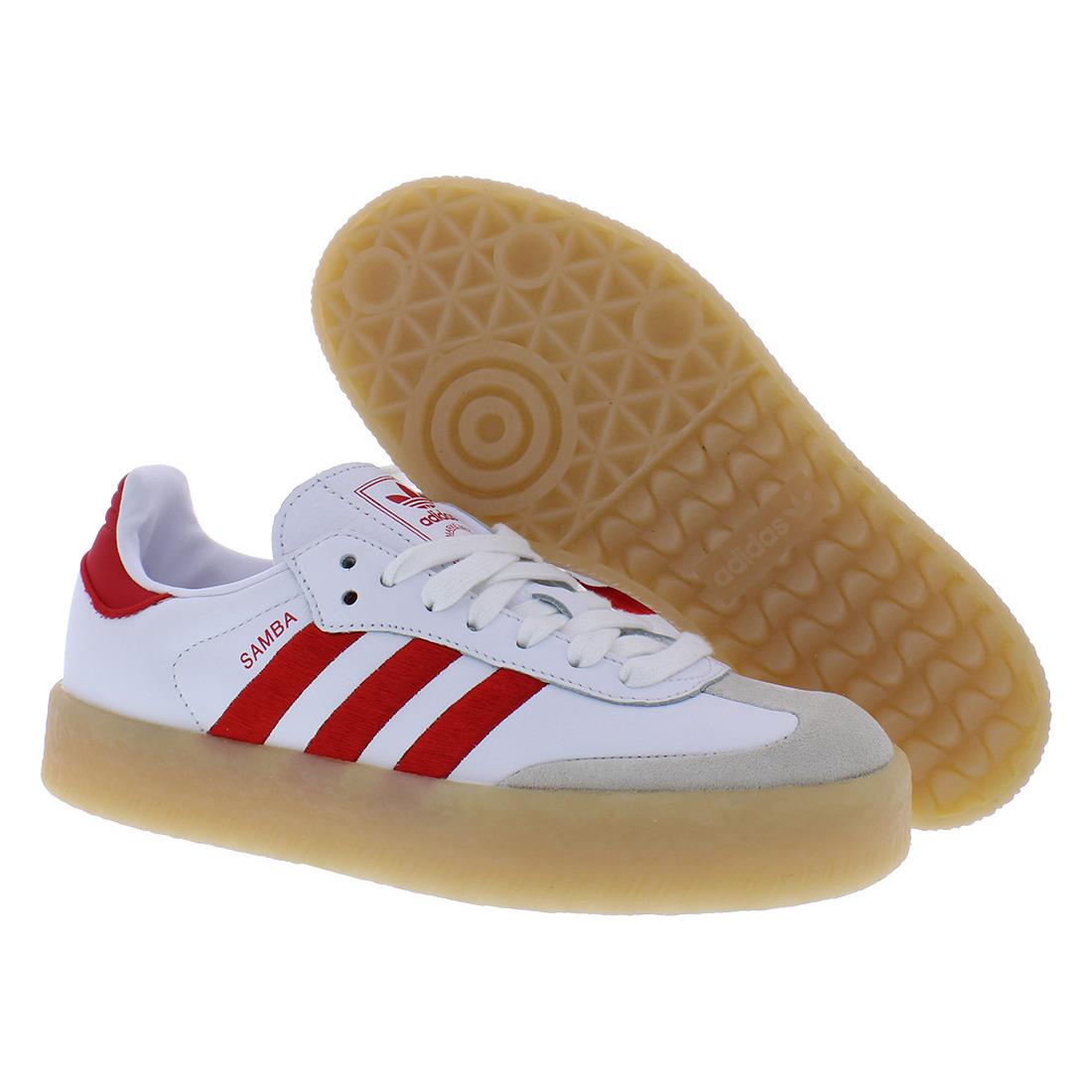 Adidas Sambae Womens Shoes - White/Red, Main: White