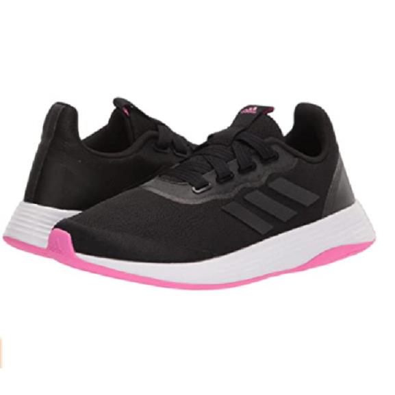 Adidas Q46321 QT Racer Sport Wmn`s Medium Black/black/pink Running Shoes