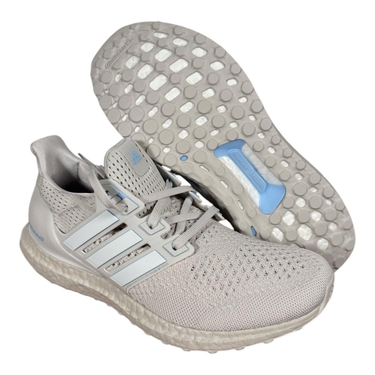 Adidas Ultra Boost 1.0 Grey Glow Blue Running Shoes JH9211 Women`s Size 8 - Gray