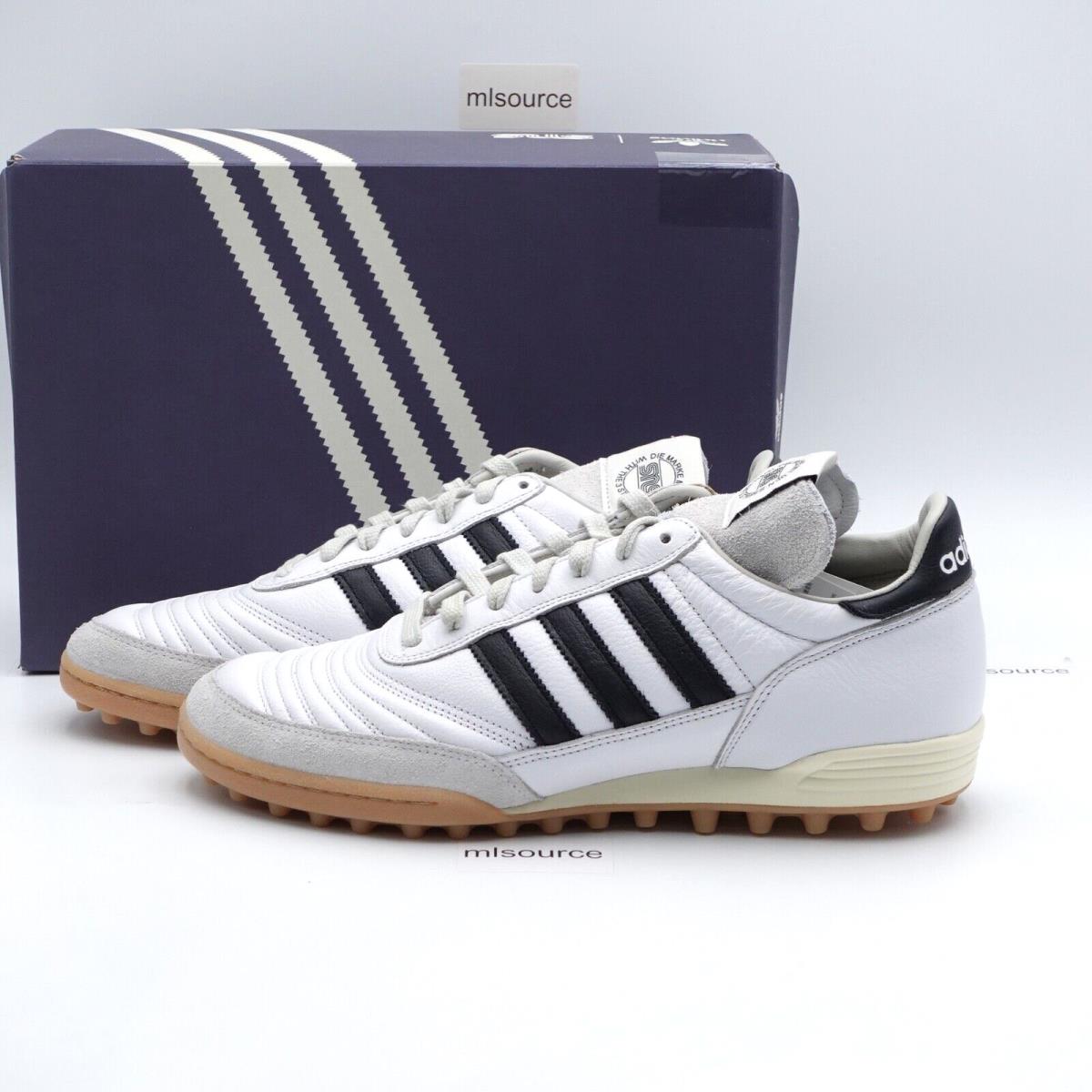 Size 11 Men`s Adidas Mundial Team Leather Soccer Turf Shoes JI3994 White/black