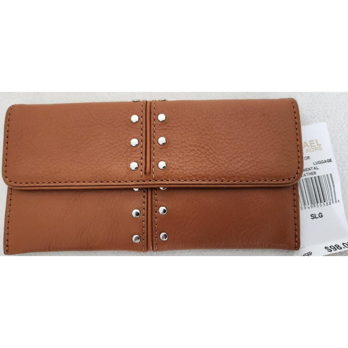 Michael Kors Astor Large Luggage Leather Shoulder Bag+/or Matching Wallet Wallet