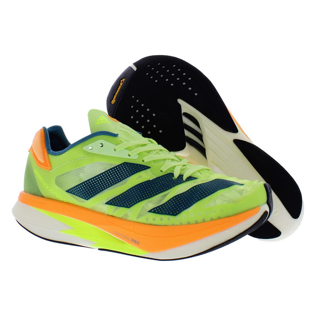 Adidas Adizero Adios Pro 2 Unisex Shoes Size 4 Color: Pulse Lime/real - Pulse Lime/Real Teal/Flash Orange, Main: Green